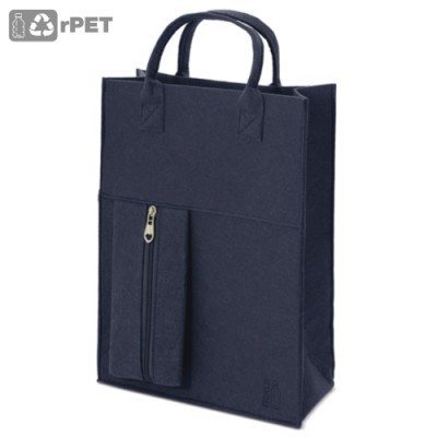 Bolsa de plástico reciclado personalizada.
